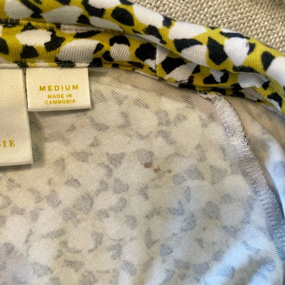 Anthropologie Maeve Yellow and Black Patterned Blouse - Picture 11 of 11